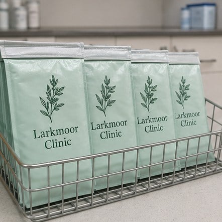 Customized insulated bags for clinics, pharmacies and laboratories