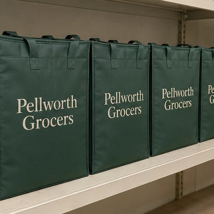 Customized insulated bags for grocers, co-ops and farm boxes